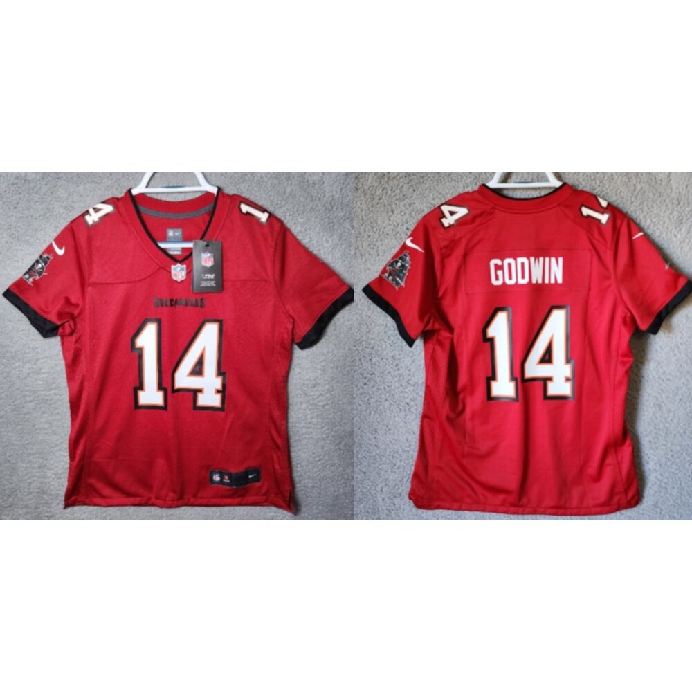 NEW NIKE Tampa Bay Buccaneers Women’s Size M Goodwin #14 On Field Red Jersey